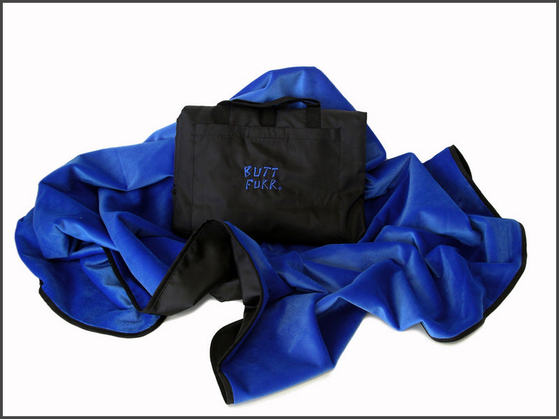 AZUL - Manta impermeable de microfibra Butt Furr