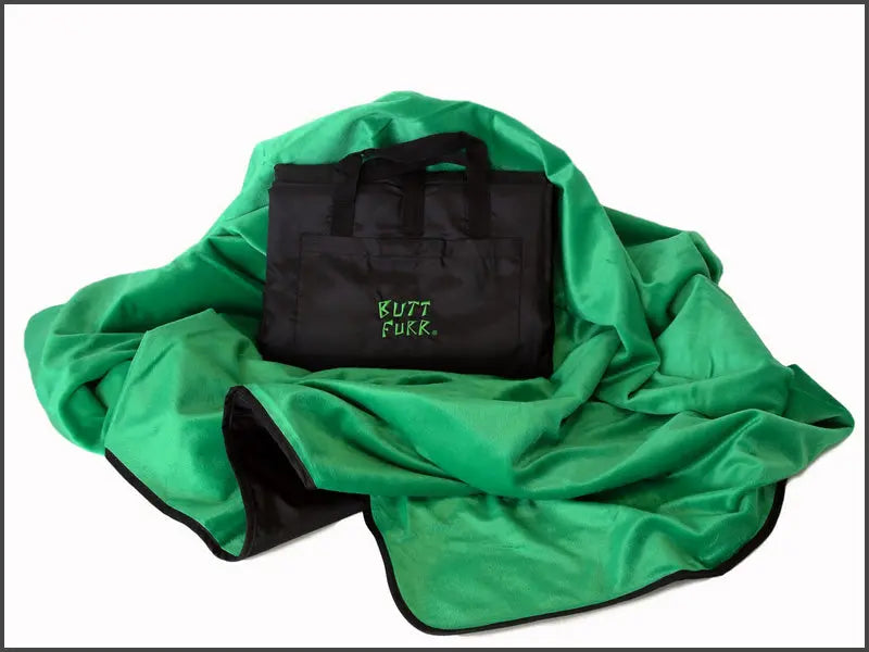 GREEN - Butt Furr Microfurr Waterproof Blanket butt-furr