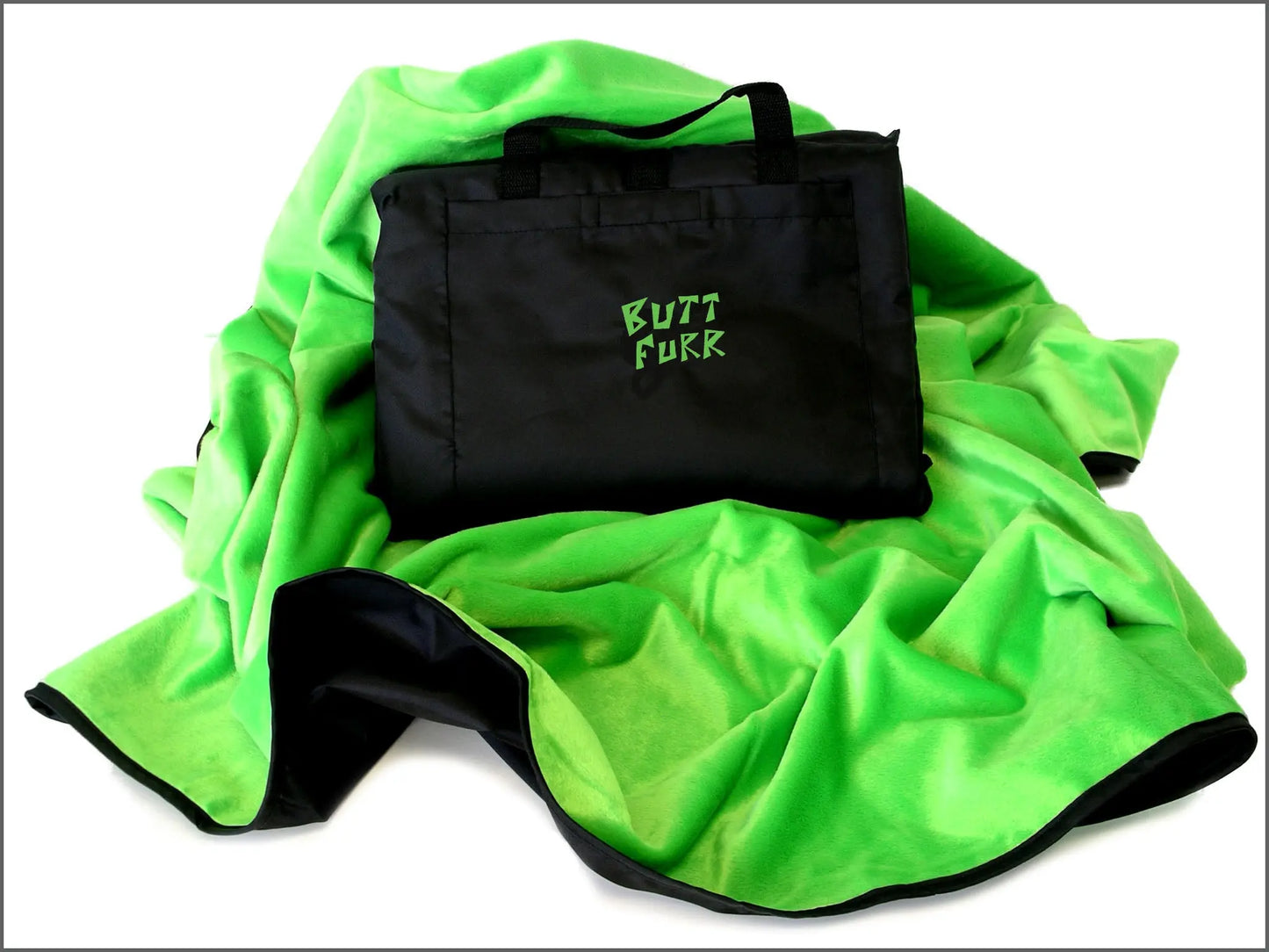 LIME GREEN - Microfurr Waterproof Blanket butt-furr