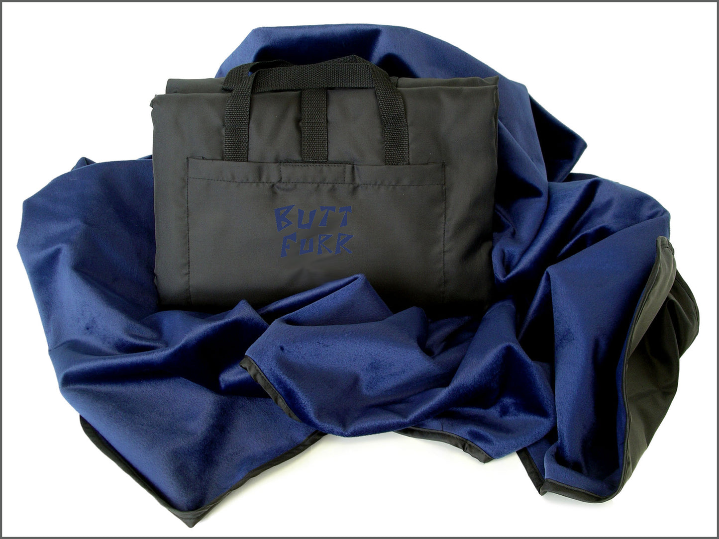 AZUL MARINO - Manta impermeable de microfibra